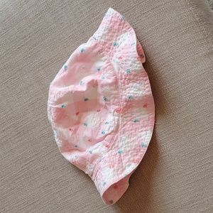 Egg - Pink & White Checked, Polka Dot Sun Hat | M